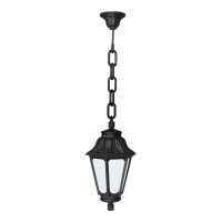 Подвесной уличный светильник Fumagalli Sichem/Anna E22.120.000.AYE27, Черный и Опал (молочный), без ламп