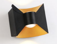 Уличный настенный светодиодный светильник IP54 BK/GD черный/золото LED 4200K 6W IP54 92*98*55 (Ambrella Light, ST4472)